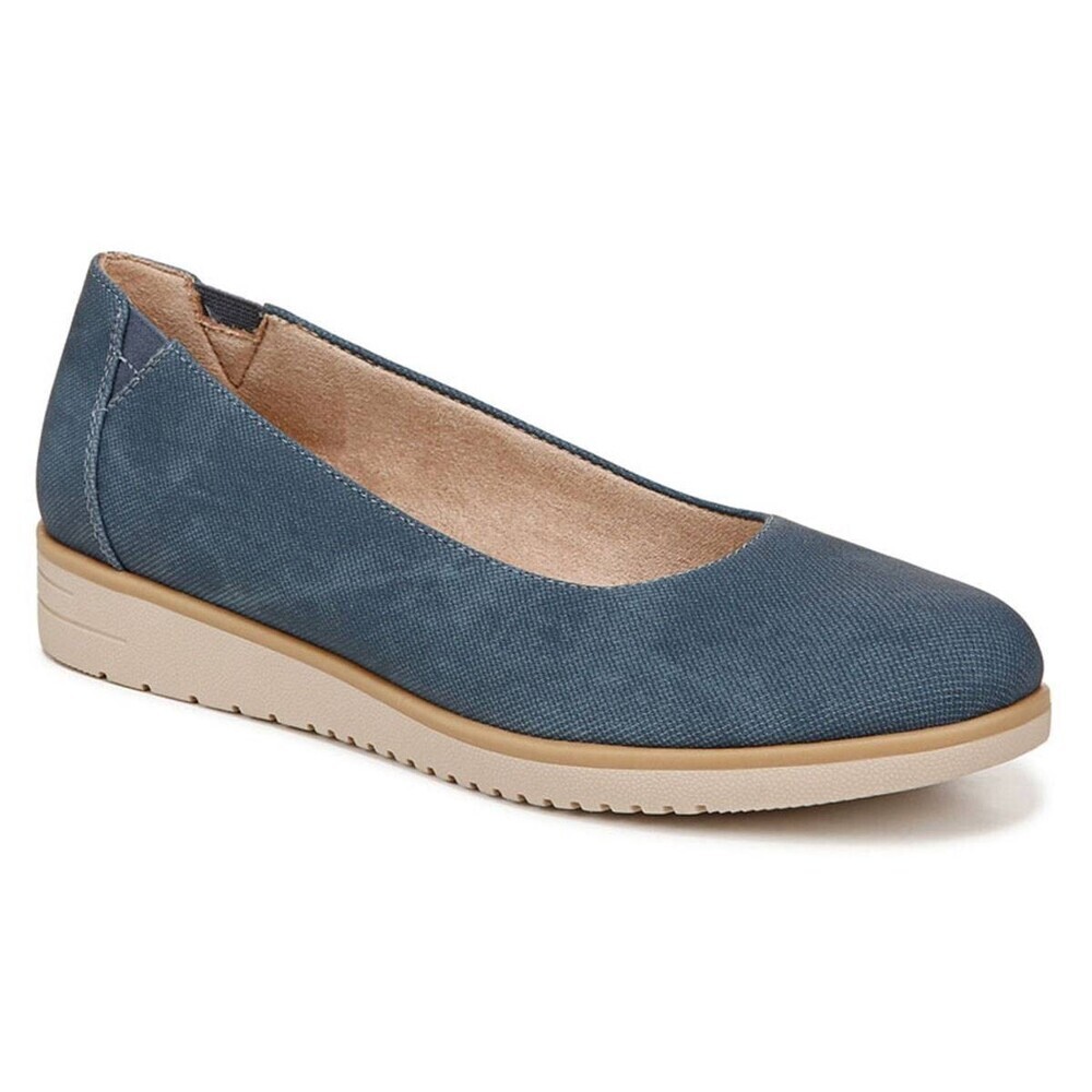 Soul Naturalizer Idea Ballet Flat Women Indigo Leather Slip On Almond Toe VER193
